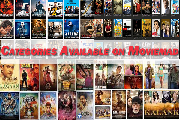 Categories Available on Moviemad