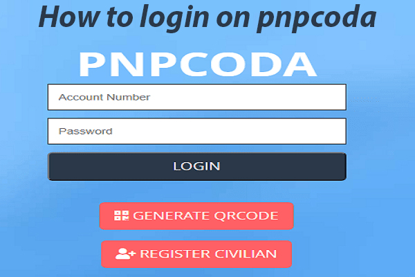 How to login on pnpcoda