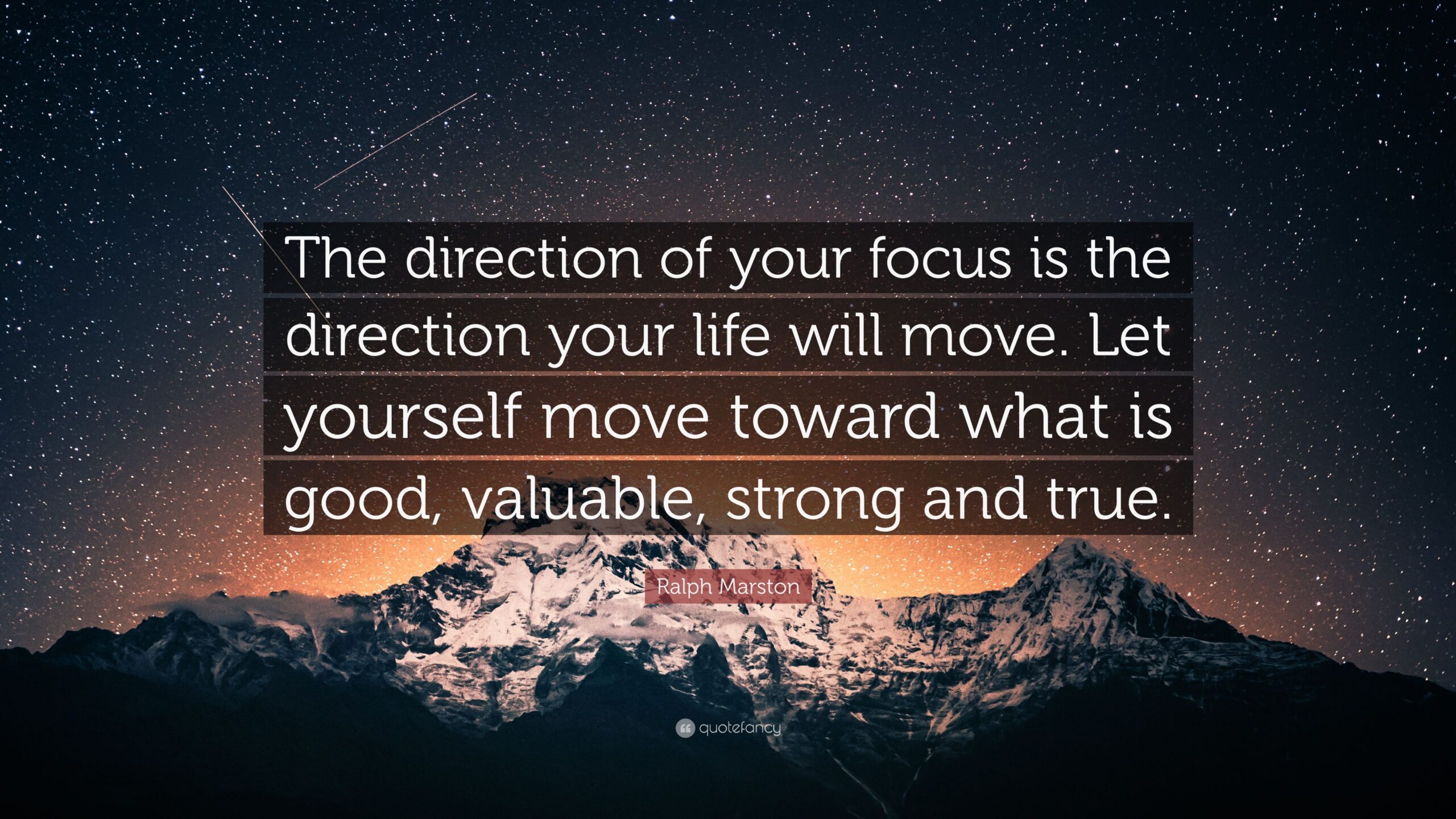 Is Your Life Focused in the Right Direction?