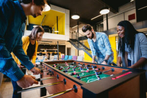 Team Bonding Grows Stronger with Every Game Played During Office Break Time